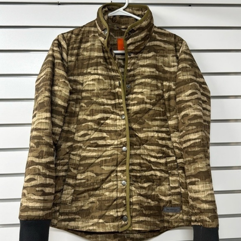 MERRELL green‎ primaloft snap up women’s jacket size  small petite